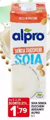 Alpro - Soia Senza Zuccheri Aggiunti Alpro - Soia Senza Zuccheri Aggiunti