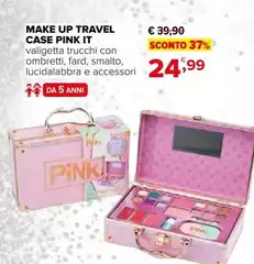 Up! - Make Up Travel Case Pink It Up! - Make Up Travel Case Pink It