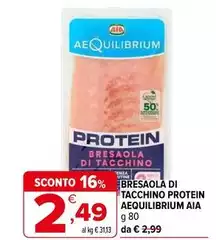 Aia - Bresaola Di Tacchino Protein Aequilibrium Aia - Bresaola Di Tacchino Protein Aequilibrium