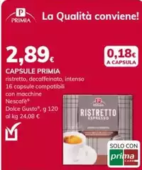 Primia - Capsule Primia - Capsule