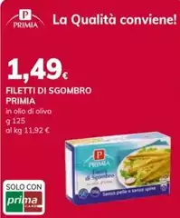 Primia - Filetti Di Sgombro Primia - Filetti Di Sgombro