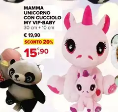Cucciolo - Mamma Unicorno Con  My Vip-baby