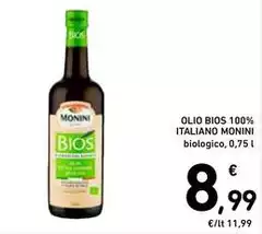 Monini - Olio Bios 100% Italiano Monini - Olio Bios 100% Italiano