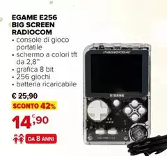 Egame E256 Big Screen Radiocom Egame E256 Big Screen Radiocom