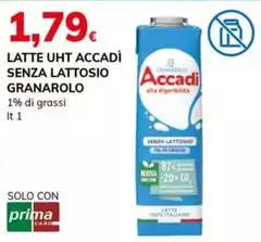 Granarolo - Latte UHT Accadi Senza Lattosio Granarolo - Latte UHT Accadi Senza Lattosio