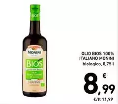 Monini - Olio Bios 100% Italiano Monini - Olio Bios 100% Italiano