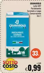 Granarolo - Latte UHT Parzialmente Scremato A Lunga Conservazione Granarolo - Latte UHT Parzialmente Scremato A Lunga Conservazione