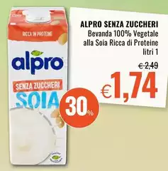 Alpro - Bevanda 100% Vegetale Alla Soia Ricca Di Proteine Alpro - Bevanda 100% Vegetale Alla Soia Ricca Di Proteine