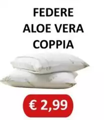 Vera - Federe Aloe  Coppia