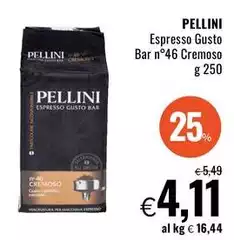 Pellini - Espresso Gusto Bar N°46 Cremoso Pellini - Espresso Gusto Bar N°46 Cremoso