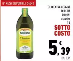Monini - Olio Extra Vergine Di Oliva Monini - Olio Extra Vergine Di Oliva