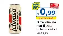 Ichnusa - Birra Non Filtrata In Lattina