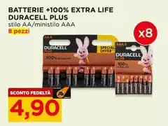 Duracell - Batterie +100% Extra Life Plus Duracell - Batterie +100% Extra Life Plus