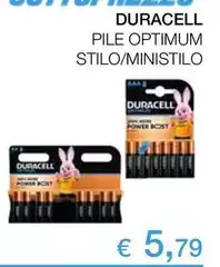 Duracell - Pile Optimum Stilo/Ministilo Duracell - Pile Optimum Stilo/Ministilo