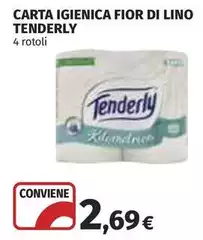 Tenderly - Carta Igienica Fior Di Lino Tenderly - Carta Igienica Fior Di Lino