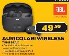 Jbl - Auricolari Wireless Tune Beam Jbl - Auricolari Wireless Tune Beam