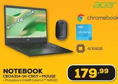 Acer - Notebook CBOA314-1H-C5G + MOUSE Acer - Notebook CBOA314-1H-C5G + MOUSE