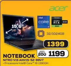 Acer - Notebook Nitro V15 Anv15-52-99v7 Acer - Notebook Nitro V15 Anv15-52-99v7