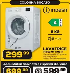 Indesit - Lavatrice IM 862 MX TIME IT Indesit - Lavatrice IM 862 MX TIME IT