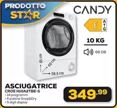 Candy - Asciugatrice 85 Cm H10A2TBE-S Candy - Asciugatrice 85 Cm H10A2TBE-S