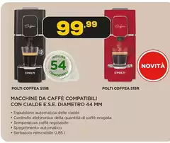 Polti - Macchine Da Caffè Compatibili Con Cialde E.S.E. Diametro 44 Mm