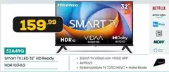 Hisense - Smart Tv Led 32" Hd Ready