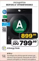 Asciugatrice AI DV90DB7845GBU3 Asciugatrice AI DV90DB7845GBU3