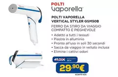 Polti - Vaporella Vertical Styler Gsm50b Polti - Vaporella Vertical Styler Gsm50b