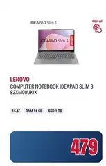 Lenovo - Computer Notebook Ideapad Slim 3 82XM000UUXIX