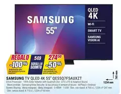 Samsung - Tv Qled 4k 55" QE55Q7F5AUXZT Samsung - Tv Qled 4k 55" QE55Q7F5AUXZT