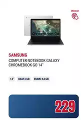 Samsung - Computer Notebook Galaxy Chromebook Go 14"