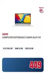 Asus - Computer Notebook E1504fa-nj311w Asus - Computer Notebook E1504fa-nj311w
