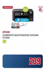 Epson - Stampante Multifunzione Ecotank ET-2850 Epson - Stampante Multifunzione Ecotank ET-2850