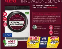 Miele - Innovazione Senza Ca Asciugatrice Serie 8000 Absolutecare TR81-D3698 Miele - Innovazione Senza Ca Asciugatrice Serie 8000 Absolutecare TR81-D3698