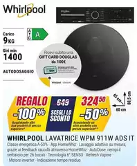 Whirlpool - Lavatrice WPM 911W AdS IT