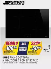 Smeg - Piano Cottura A Induzione A Induzione S11B2742D Smeg - Piano Cottura A Induzione A Induzione S11B2742D