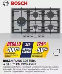 Bosch - Piano Cottura A Gas Pcs7a5190 Bosch - Piano Cottura A Gas Pcs7a5190