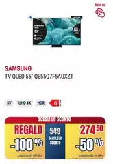 Samsung - Tv Qled 55" QE55Q7F5AUXZT Samsung - Tv Qled 55" QE55Q7F5AUXZT