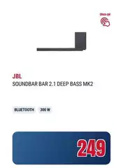 Jbl - Soundbar BAR 2.1 Deep Bass Mk2 Jbl - Soundbar BAR 2.1 Deep Bass Mk2