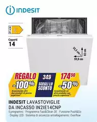Indesit - Lavastoviglie Da Incasso In2ie14cnp Indesit - Lavastoviglie Da Incasso In2ie14cnp