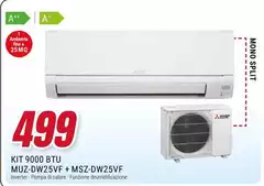 Kit 9000 Btu MUZ-DW25VF + MEZ-DW25VF