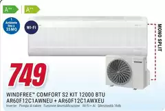Comfort S2 Kit 12000 Btu AR60F12C14WNEU + AR60F12C14WXEU