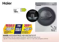Haier - Asciugatrice HD100C367U11T