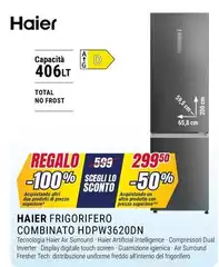 Haier - Frigorifero Combinato HDPW3620DN Haier - Frigorifero Combinato HDPW3620DN