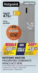 Hotpoint - Ariston Frigorifero Combinato Hpak2 6472 Xp4e Hotpoint - Ariston Frigorifero Combinato Hpak2 6472 Xp4e