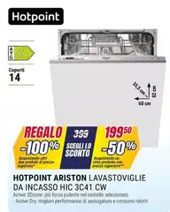Ariston - Hotpoint Lavastoviglie Da Incasso HIC 3C41