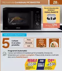 Samsung - Microonde Combinato MC28A5137KK