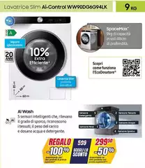 Samsung - Lavatrice Slim AI Control WW90DG6G94LK Samsung - Lavatrice Slim AI Control WW90DG6G94LK