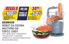 Kenwood - Robot Da Cucina Multipro Go FDP22.130GY Kenwood - Robot Da Cucina Multipro Go FDP22.130GY