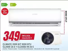 Hisense - Climate 2000 Kit 9000 Btu Cl2000 26 E + Cl2000u W 26 E Hisense - Climate 2000 Kit 9000 Btu Cl2000 26 E + Cl2000u W 26 E